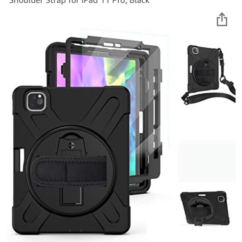 TSQ iPad Pro 11 in Case 2nd Generation 2020 Pencil Holder Heavy Duty Rugged Case